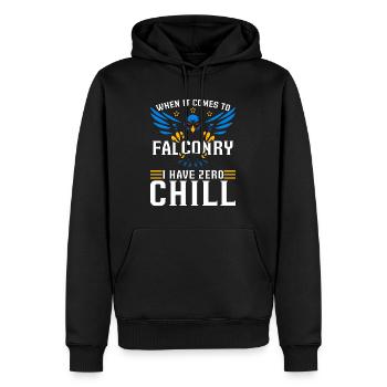 Falconry When It Comes Bird Hunting Sport Falconer - Männer Premium Bio Hoodie - Schwarz - Vorne - Nico (187cm)