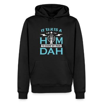 Ham Radio Il faut un jambon pour canaliser l'opérateur radio - Sweat à capuche Premium bio Homme - noir - Devant - Nico (187cm)