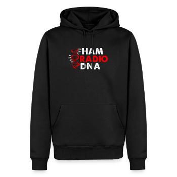 Ham Radio DNA Frequency Channel Ham Radio Operator - Männer Premium Bio Hoodie - Schwarz - Vorne - Nico (187cm)