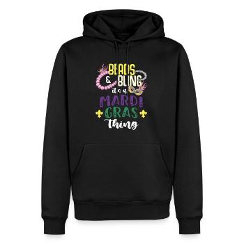 Beading Beads & Bling It's A Beaded Jewelry Beader - Männer Premium Bio Hoodie - Schwarz - Vorne - Nico (187cm)