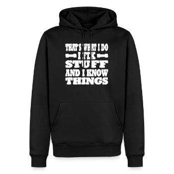 Mechanic Car Car Gift Idea - Men’s Premium Organic Hoodie - black - Front - Nico (187cm)