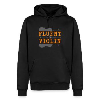 Violon Violon Violoniste Musique Classique - Sweat à capuche Premium bio Homme - noir - Devant - Nico (187cm)