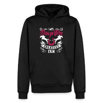 Show Jumping My Daughters Greatest Horse Jumping - Männer Premium Bio Hoodie - Schwarz - Vorne - Nico (187cm)
