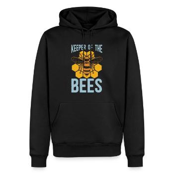 Apiculteur Des Abeilles Apiculteur Apiculteur - Sweat à capuche Premium bio Homme - noir - Devant - Nico (187cm)