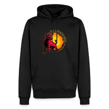 La tauromachie Le soleil se lève aussi Rodéo Bullero - Sweat à capuche Premium bio Homme - noir - Devant - Nico (187cm)