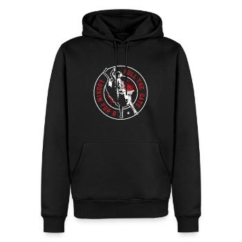Bull Riding Pull The Gate Rodeo Clown Bull Rider - Männer Premium Bio Hoodie - Schwarz - Vorne - Nico (187cm)