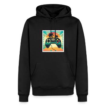 Every Now And Then I Leave My Room Gamer Gaming - Männer Premium Bio Hoodie - Schwarz - Vorne - Nico (187cm)