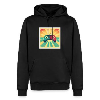 Every Now And Then I Leave My Room Gamer Gaming - Männer Premium Bio Hoodie - Schwarz - Vorne - Nico (187cm)