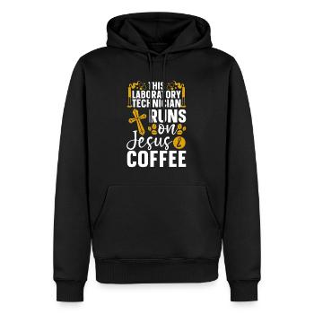 Labor Labortechniker Wissenschaft Chemie Geschenk - Männer Premium Bio Hoodie - Schwarz - Vorne - Nico (187cm)