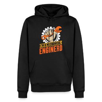 I'm A Mechanical Enginerd Car Mechanic Engineer - Männer Premium Bio Hoodie - Schwarz - Vorne - Nico (187cm)