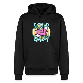 Soapmaking Soap Lady Handicrafts Saponifications - Men’s Premium Organic Hoodie - black - Front - Nico (187cm)