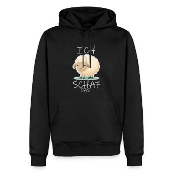 Komme Was Wolle Ich Schaf Das Depression Schäfchen - Männer Premium Bio Hoodie - Schwarz - Vorne - Nico (187cm)