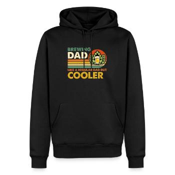 Bière Brewing Dad comme Retro Craft Beer Home Brewer - Sweat à capuche Premium bio Homme - noir - Devant - Nico (187cm)