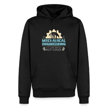 Mechanical Engineering It's Like Civil Engineer - Männer Premium Bio Hoodie - Schwarz - Vorne - Nico (187cm)