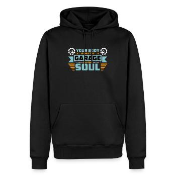 Génie mécanique Votre corps n’est que des ingénieurs - Sweat à capuche Premium bio Homme - noir - Devant - Nico (187cm)