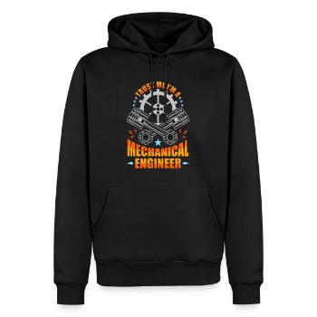Mechanical Engineering Trust Me I'm Civil Engineer - Männer Premium Bio Hoodie - Schwarz - Vorne - Nico (187cm)