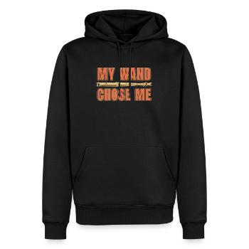 Flutes My Wand Chose Me Woodwind Lovers Flutist - Männer Premium Bio Hoodie - Schwarz - Vorne - Nico (187cm)