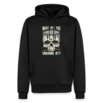 Snare Drum What Are You Snaring Instrument Drummer - Männer Premium Bio Hoodie - Schwarz - Vorne - Nico (187cm)