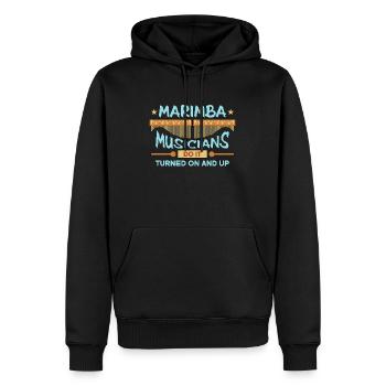 Marimba Musicians Do It Instrument Marimba Player - Männer Premium Bio Hoodie - Schwarz - Vorne - Nico (187cm)