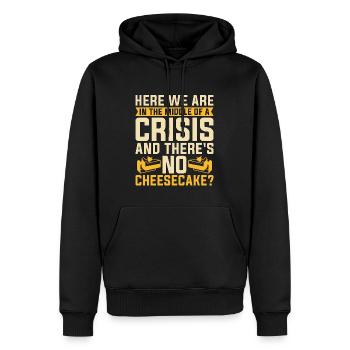 Cheesecake Here We Are In The Sweet Food Desserts - Männer Premium Bio Hoodie - Schwarz - Vorne - Nico (187cm)