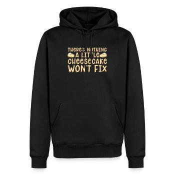 Cheesecake There's Nothing A Little Pastry Chef - Männer Premium Bio Hoodie - Schwarz - Vorne - Nico (187cm)