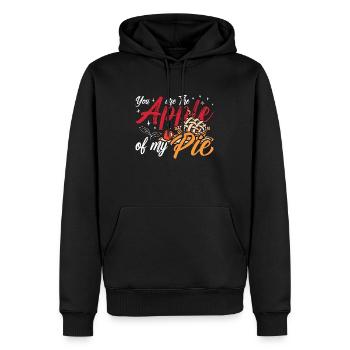 Apple Pie You Are The Apple Of My Cooking Pastries - Men’s Premium Organic Hoodie - black - Front - Nico (187cm)