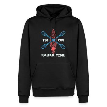 Kayak Je suis sur Kayak Temps Canoë Kayak Lover - Sweat à capuche Premium bio Homme - noir - Devant - Nico (187cm)