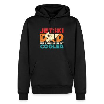 Jet Skiing Jetski Dad Like A Regular Water Sports - Männer Premium Bio Hoodie - Schwarz - Vorne - Nico (187cm)