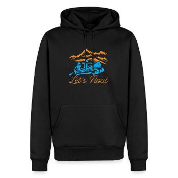Rafting Let’s Float Boating Paddle Sports nautiques - Sweat à capuche Premium bio Homme - noir - Devant - Nico (187cm)
