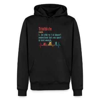 Triathlon Triathlete An Athlete That Competition - Männer Premium Bio Hoodie - Schwarz - Vorne - Nico (187cm)