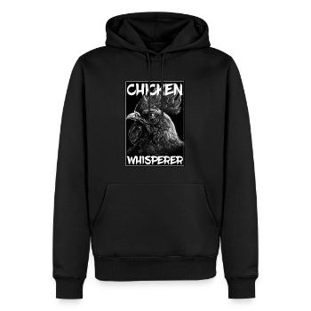 Chickens Whisperer Farm Farmer Chicken coop Chicken - Men’s Premium Organic Hoodie - black - Front - Nico (187cm)