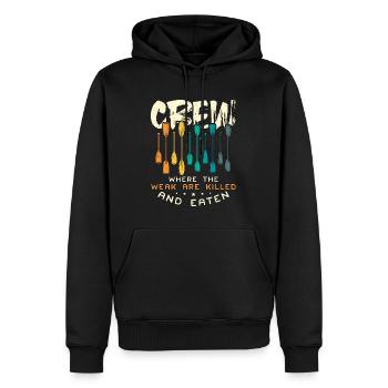 Rowing Crew Where The Weak Are Oarsmen Boat Rower - Männer Premium Bio Hoodie - Schwarz - Vorne - Nico (187cm)