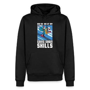 Cross Country Skiing Ask Me About My Ski Racing - Männer Premium Bio Hoodie - Schwarz - Vorne - Nico (187cm)