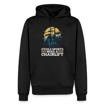 Cross Country Skiing Other Sports Need Ski Racing - Männer Premium Bio Hoodie - Schwarz - Vorne - Nico (187cm)