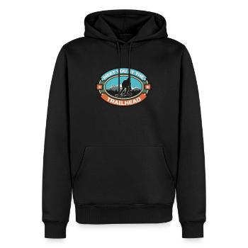 Cross Country Skiing Meet You At The Trailhead Ski - Männer Premium Bio Hoodie - Schwarz - Vorne - Nico (187cm)