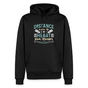 Cross Country Running Distance Makes The Athletic - Männer Premium Bio Hoodie - Schwarz - Vorne - Nico (187cm)