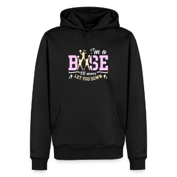 Cheerleading I'm Base I'll Never Let You Gymnastic - Männer Premium Bio Hoodie - Schwarz - Vorne - Nico (187cm)