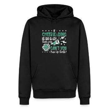 Si le cheerleading est si facile cheerleading Cheerleader d’équipe - Sweat à capuche Premium bio Homme - noir - Devant - Nico (187cm)