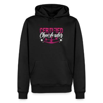 Cheerleading Certified Cheerleader Cheering Dancer - Sweat à capuche Premium bio Homme - noir - Devant - Nico (187cm)