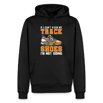 Track And Field If I Can't Wear My Track Running - Männer Premium Bio Hoodie - Schwarz - Vorne - Nico (187cm)