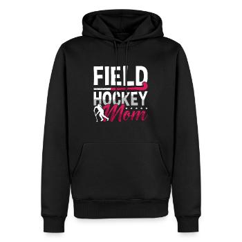 Field Hockey Mom Ice Hockey Team Loves Goalkeeper - Männer Premium Bio Hoodie - Schwarz - Vorne - Nico (187cm)