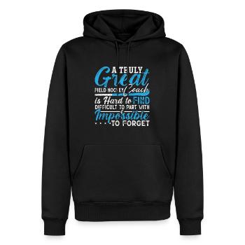 Field Hockey A Truly Great Field Hockey Goalkeeper - Männer Premium Bio Hoodie - Schwarz - Vorne - Nico (187cm)