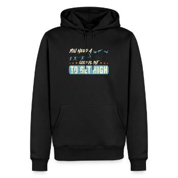 Pole Vault You Need A Good Plant To Loves Vaulting - Männer Premium Bio Hoodie - Schwarz - Vorne - Nico (187cm)