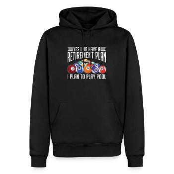 Cue Sports Yes I Do Have A Retirement Plan Snooker - Männer Premium Bio Hoodie - Schwarz - Vorne - Nico (187cm)