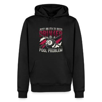 Cue Sports juste un autre buveur de bière avec Snooker - Sweat à capuche Premium bio Homme - noir - Devant - Nico (187cm)