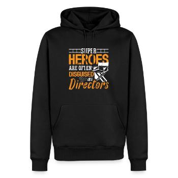 Film Director Super Heroes Are Often Video Editor - Männer Premium Bio Hoodie - Schwarz - Vorne - Nico (187cm)