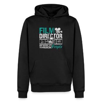 Film Director Way Hotter Than Regular Video Editor - Männer Premium Bio Hoodie - Schwarz - Vorne - Nico (187cm)