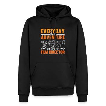 Film Director Everyday Is An Adventure Cinema - Männer Premium Bio Hoodie - Schwarz - Vorne - Nico (187cm)