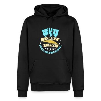 Théâtre musical Je ne peux pas avoir de répétition Broadway - Sweat à capuche Premium bio Homme - noir - Devant - Nico (187cm)