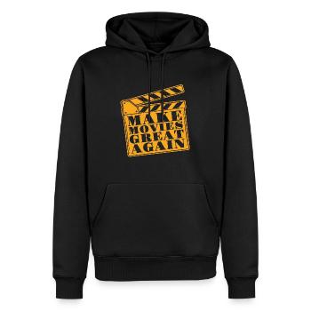 Réalisation de films Make Movies Great Again Réalisateur de films - Sweat à capuche Premium bio Homme - noir - Devant - Nico (187cm)